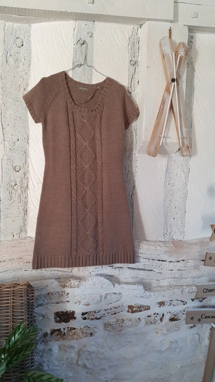 Robe pull camel - photo numéro 2