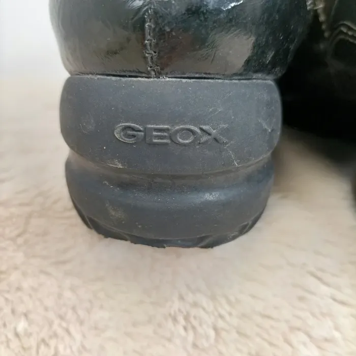 basket talons haut noires fantaisie geox cuir synthétique 38 - photo numéro 4
