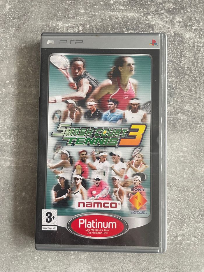 Jeu pour Sony PSP, Smash court tennis 3 en français.