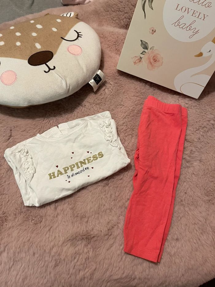 Ensemble legging +tee shirt ML 6M - photo numéro 2