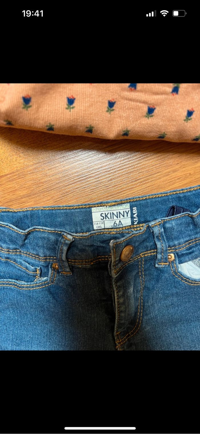 Ensemble chemise petit bateau et jean - photo numéro 4