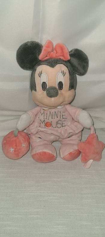 Doudou Minnie rose planètes balle étoile DISNEY BABY