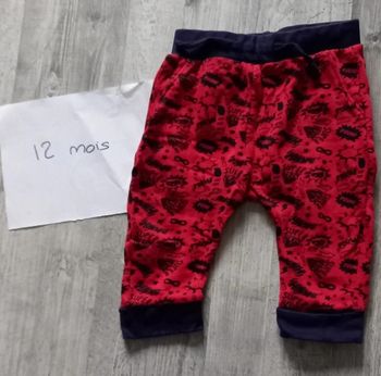 Pantalon rouge héro 12 mois
