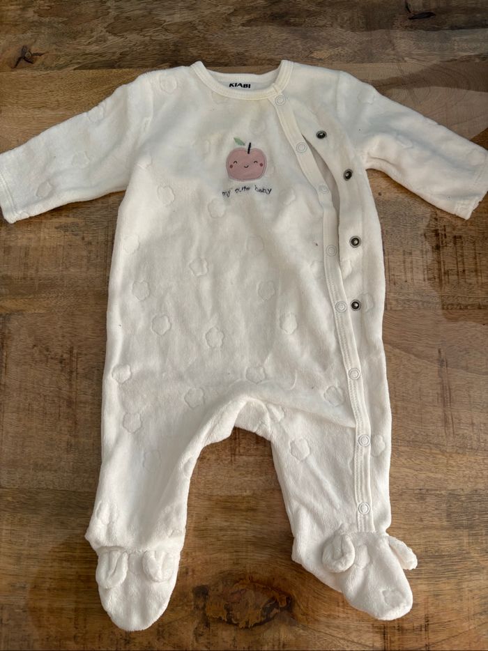 Pyjama polaire blanc