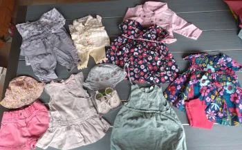 Lot 14 vêtements fille 6 mois été