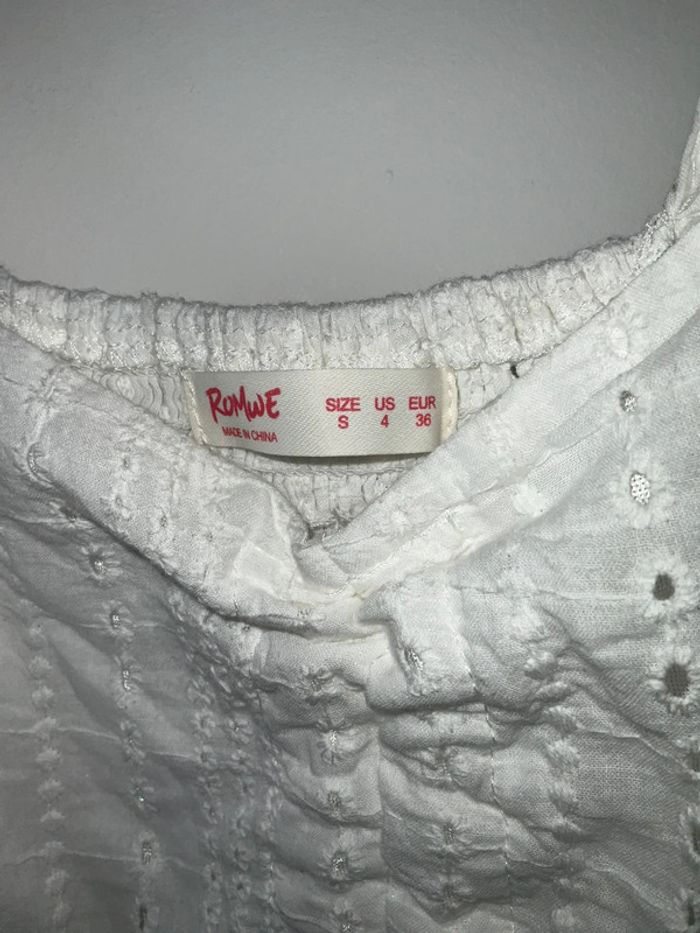Blouse blanche courte - photo numéro 6