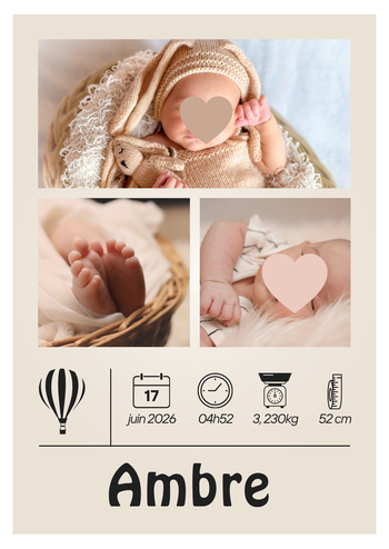 affiche naissance