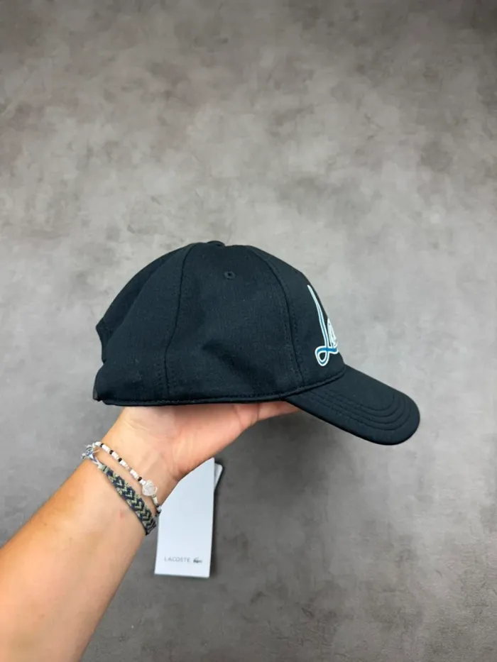 Casquette Lacoste Noir Neuve - photo numéro 3