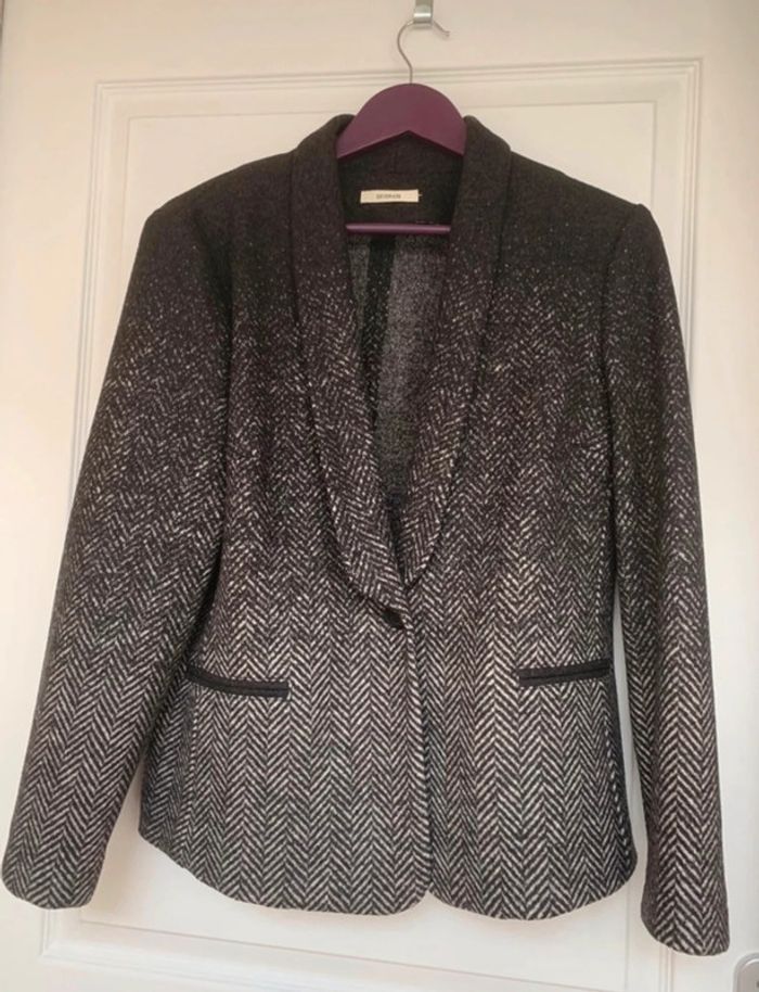 Veste en laine Devernois T 42/44 - photo numéro 1