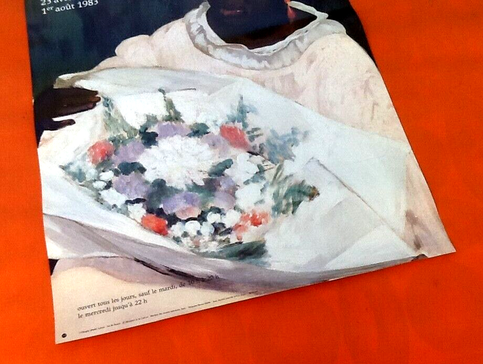 Affiche Manet 1832-1883 Grand Palais 23 Avril- 1er Août 1983 - photo numéro 3