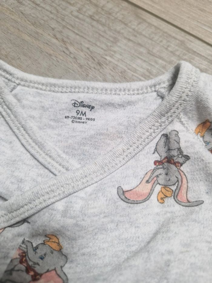 Lot de 2 bodys dumbo 9 mois - photo numéro 2