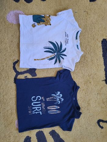 Lot de 2 tee shirt kiabi 9 mois