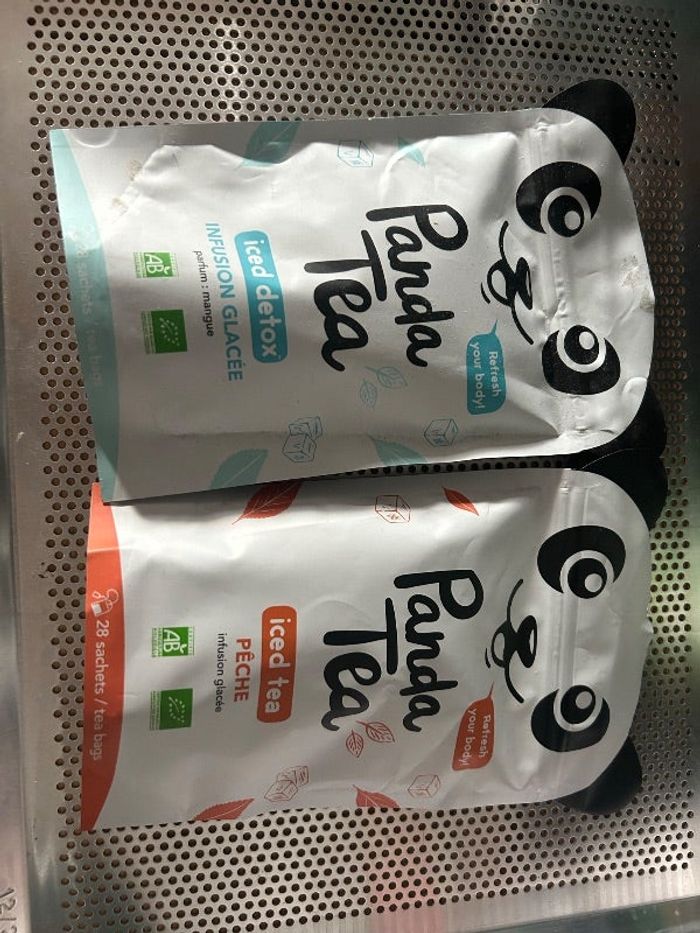 Thé glacé panda tea iced tea et iced detox