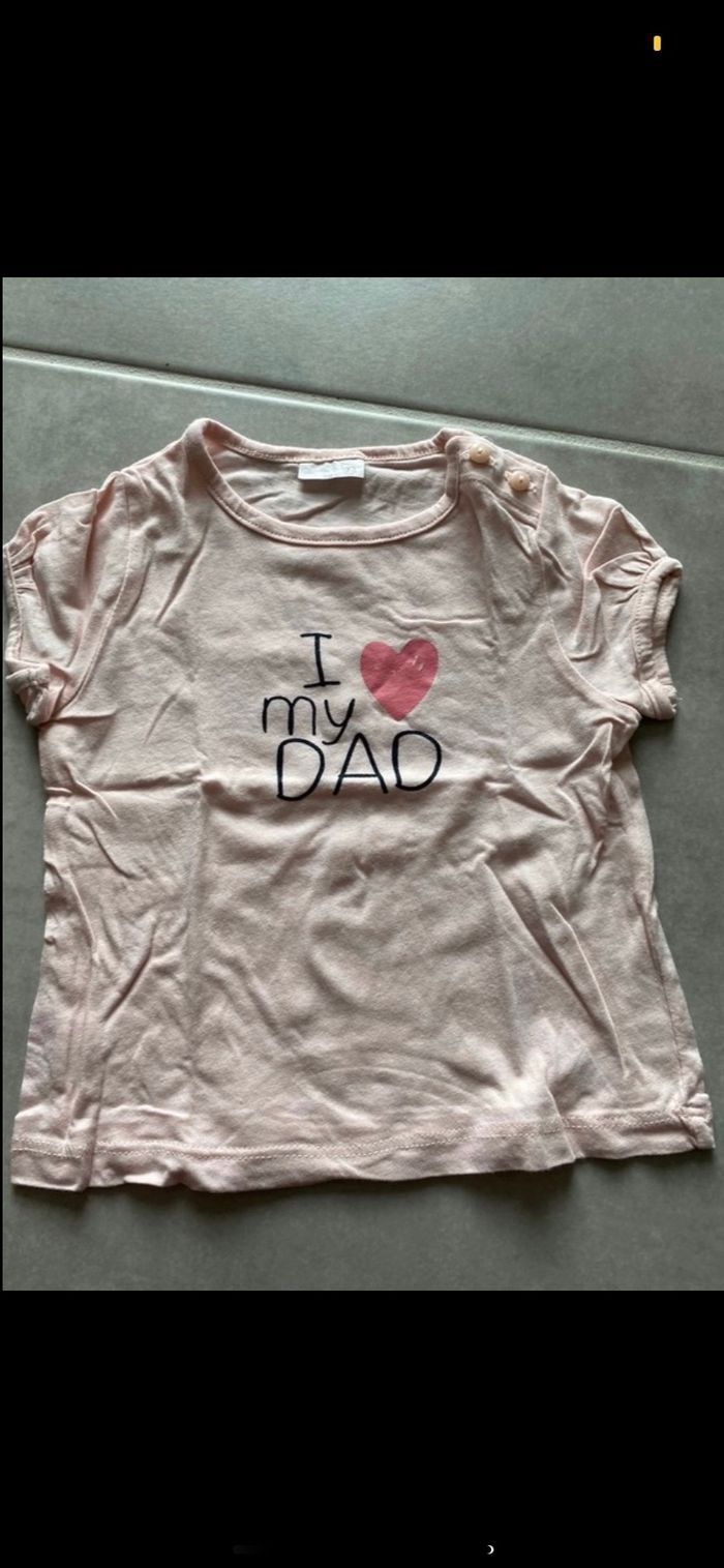 Tee shirt I love Dad 9 mois