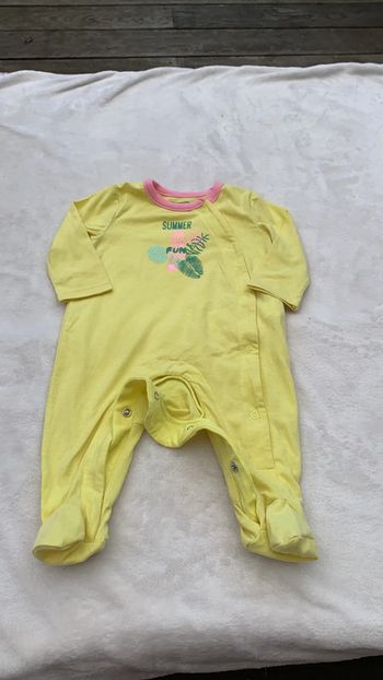 Pyjama / grenouillère - 1 pièce / matière légère pour été - orchestra 3 mois