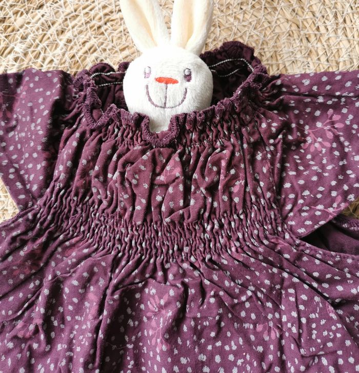 Robe 👣 prune, kidkanaï, 18 mois - photo numéro 3