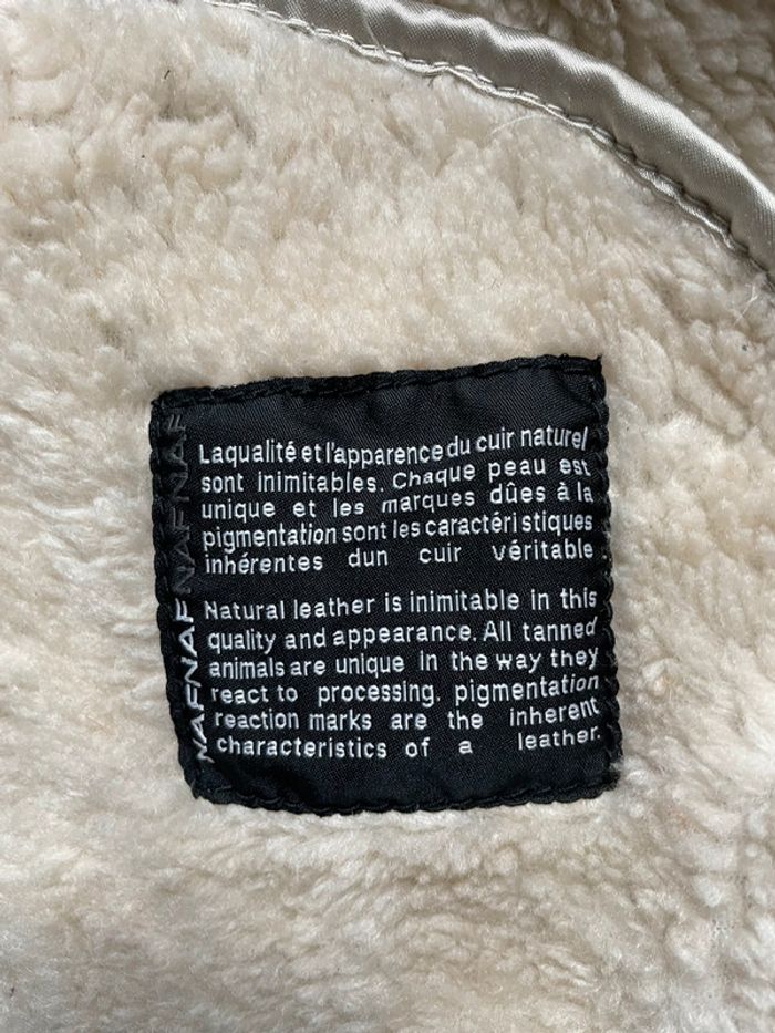 Veste perfecto naf naf en cuir fausse fourrure 34 - photo numéro 6