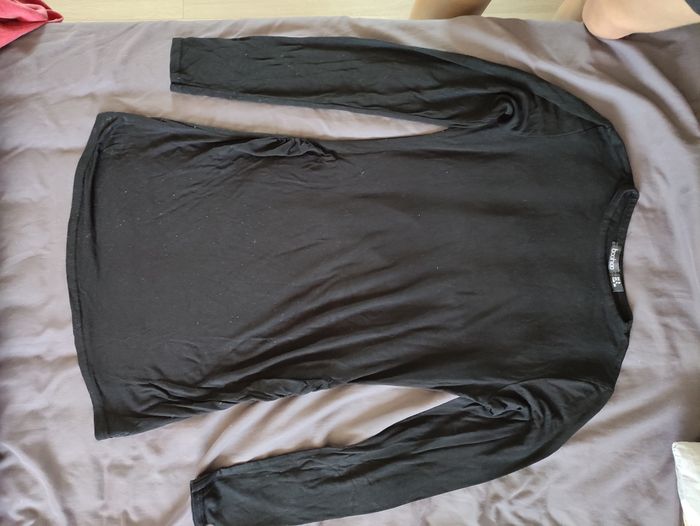 Haut noir manches longues de grossesse taille 36 Boohoo