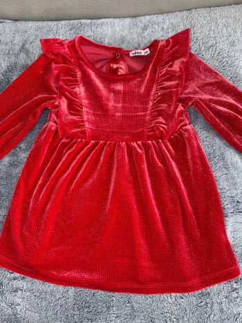Robe velours pailletée