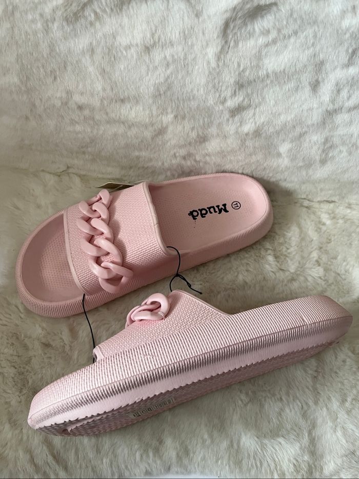 Sandales, claquettes, sabots roses pointure 41 - photo numéro 5
