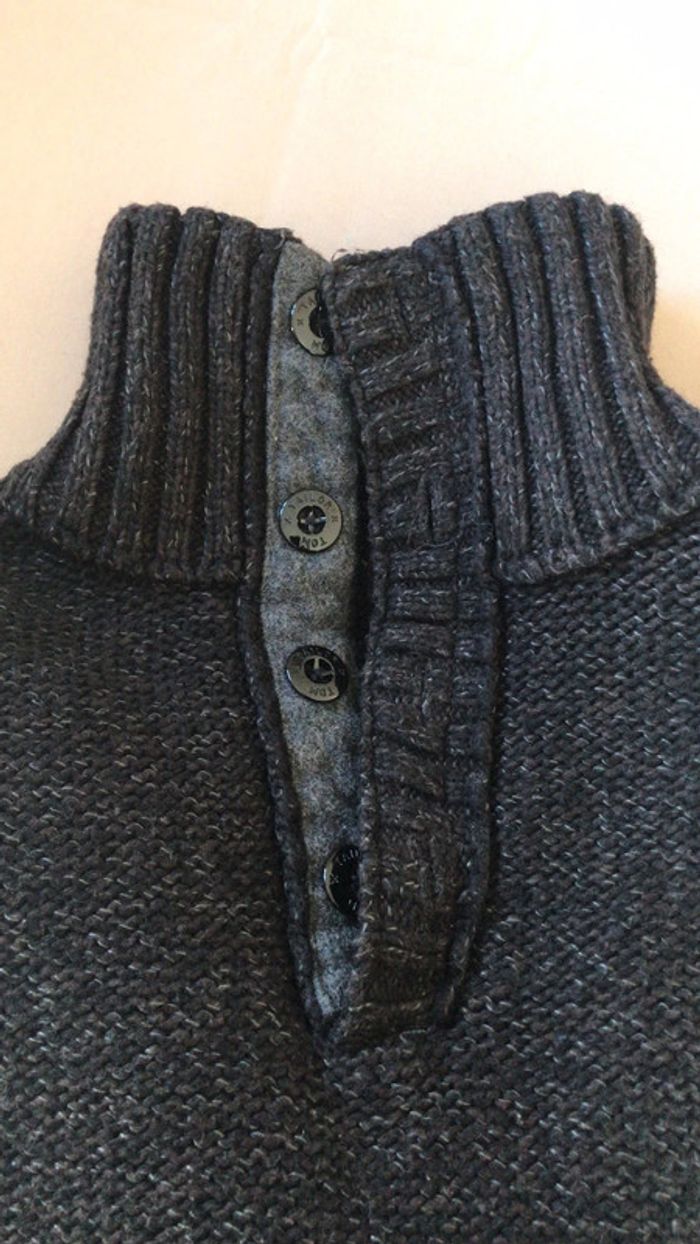 Pull Tom Taylor hiver anthracite/ noir - photo numéro 3