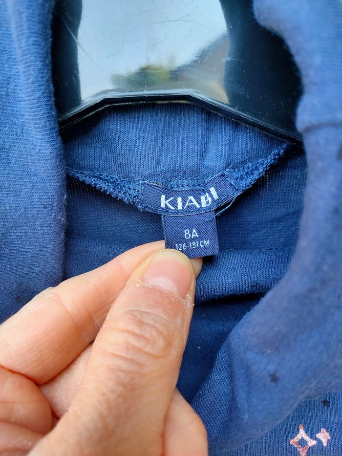 Sous pull marine Kiabi taille 8 ans - photo numéro 3