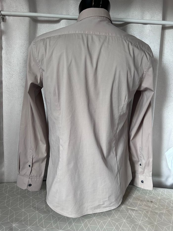 Jolie chemise beige stretch slim fit M Celio - photo numéro 2