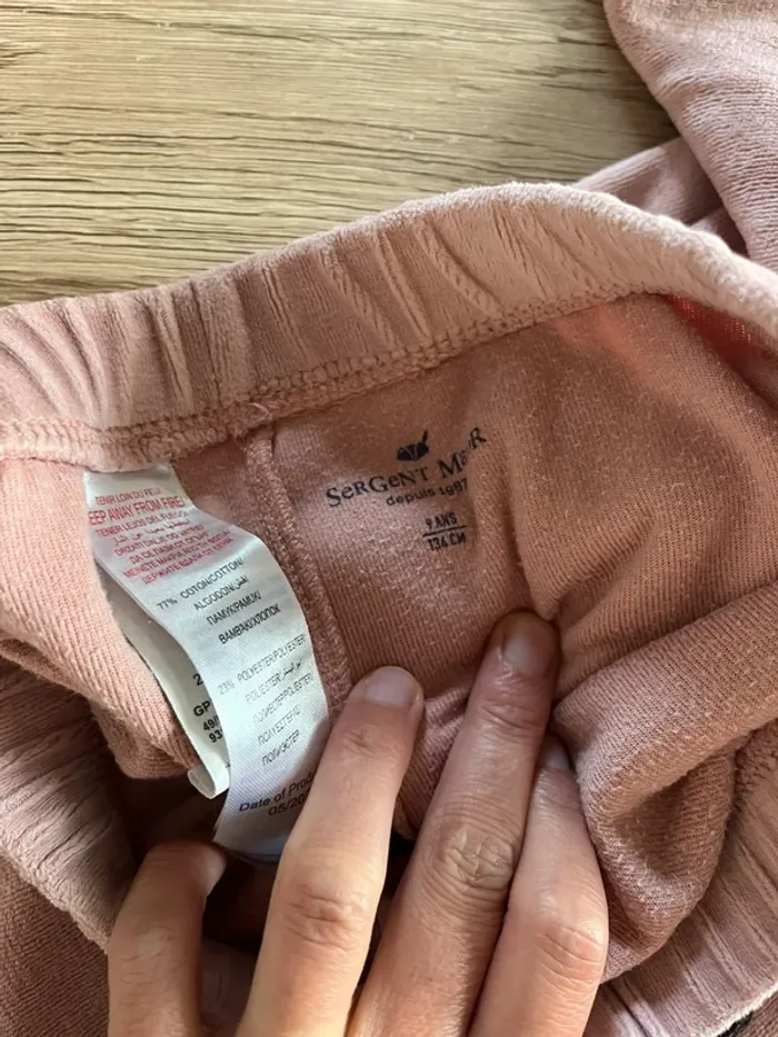 Pyjama velours fille 9 ans Sergent Major – motif chien - photo numéro 4