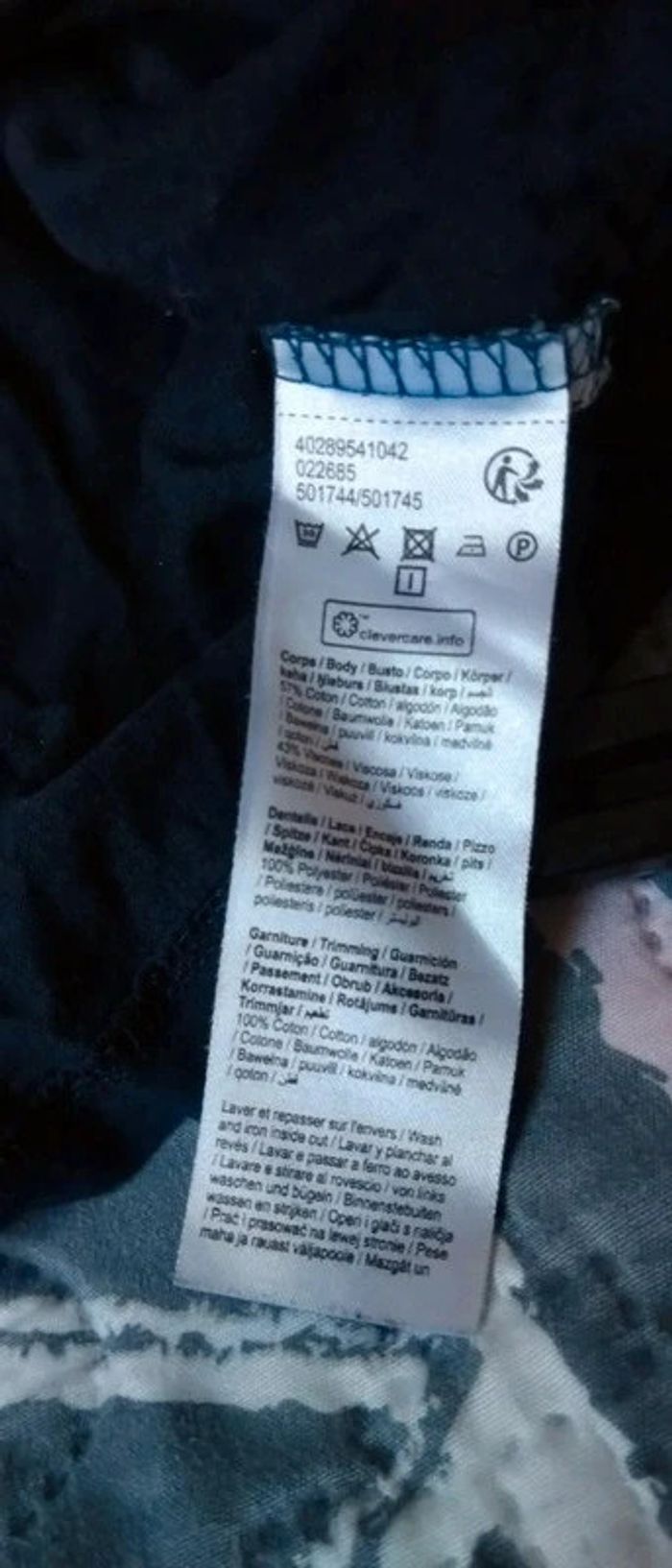 Haut avec dentelle marine femme 44 gemo - photo numéro 16