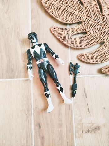 🙅 Power rangers mighty morphin grande figurine 30 cm ranger noir avec arme