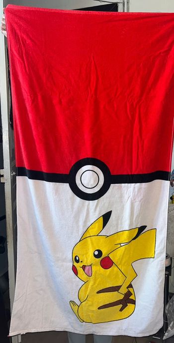 Serviette de plage Pokémon Pokeball Pikachu