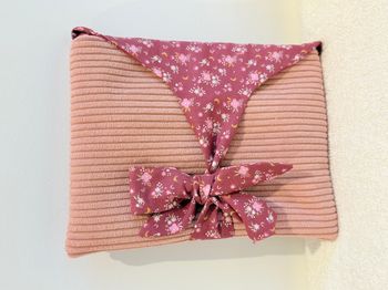 Pochette à livre Rose pâle à Fleurs