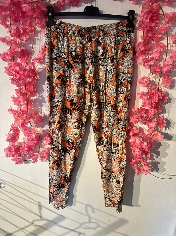 Pantalon Fluide fleuri Undiz taille M - photo numéro 5
