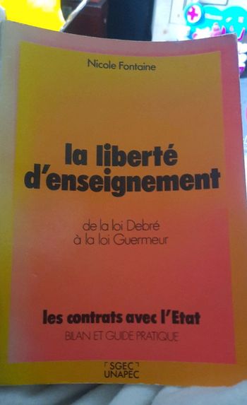 Livre la liberté d'enseignement pl