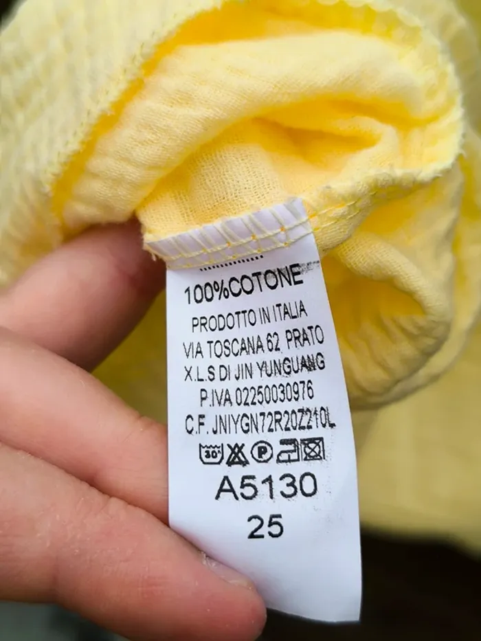 Robe courte jaune gaz de coton TU 36 à 42 - photo numéro 4