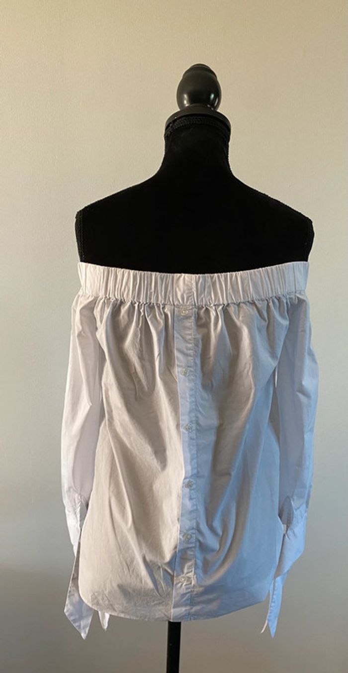 Chemise blouse Mango blanche taille XS épaules dénudées - photo numéro 6