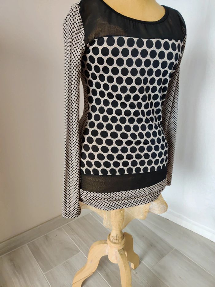 Top à pois - photo numéro 3