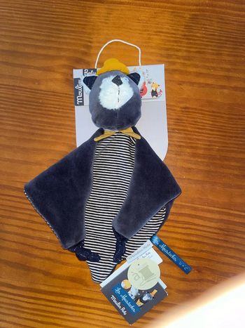 Peluche doudou chat, Alphonse moulin rôti les moustaches