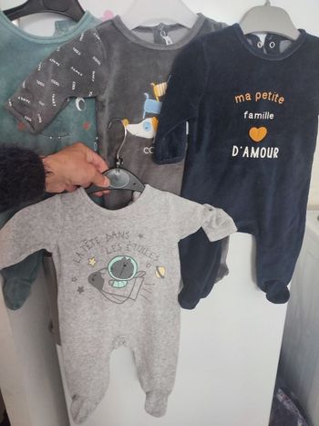 #kytie3moisgarcon. 4 grenouillère taille 3 mois