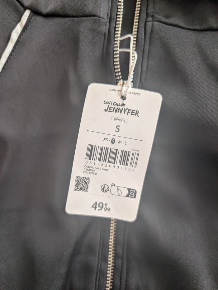 Veste oversize noire Don’t Call Me Jennyfer – Neuve étiquette - taille S - photo numéro 5