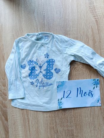 Haut manche longue 12mois fille