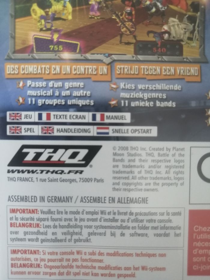 Jeu pour console wii - photo numéro 3