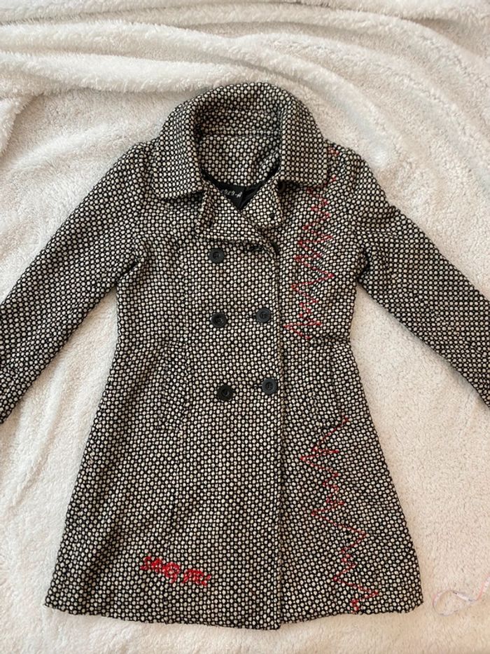 Veste chiné noir et blanc - esprit Desigual - photo numéro 9