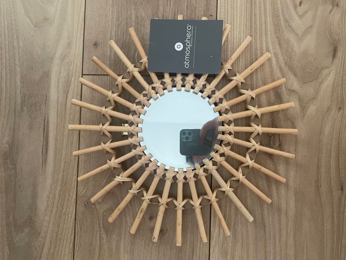 Miroir rotin