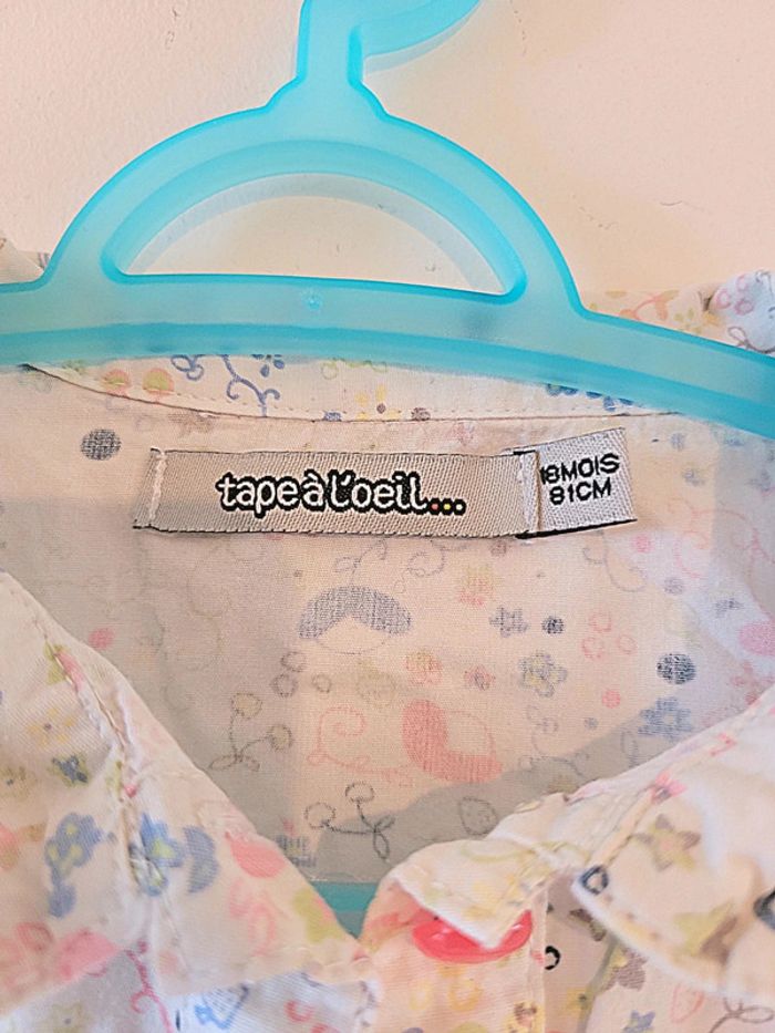 Jolie petite chemise tape à l oeil Taille 12 mois - photo numéro 3