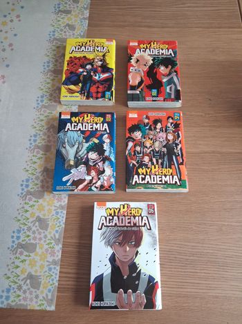 Lot de 5 manga de 1 a 5 My hero academia 