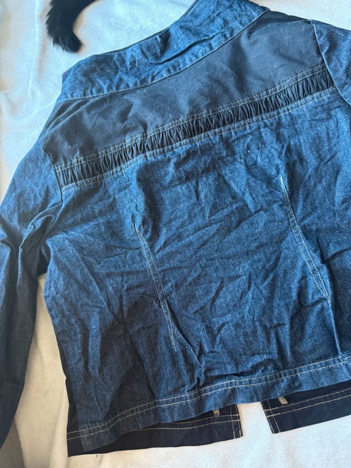 Veste / Blouse courte effet jean - photo numéro 7