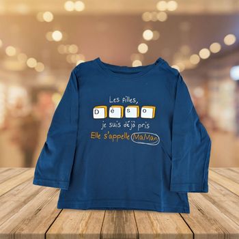 T-shirt Bleu Marine Gemo - 24 Mois