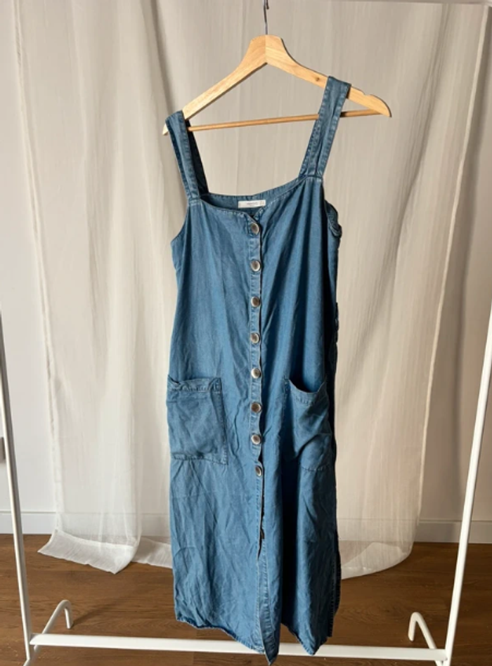 Vestido tirantes denim Zara
