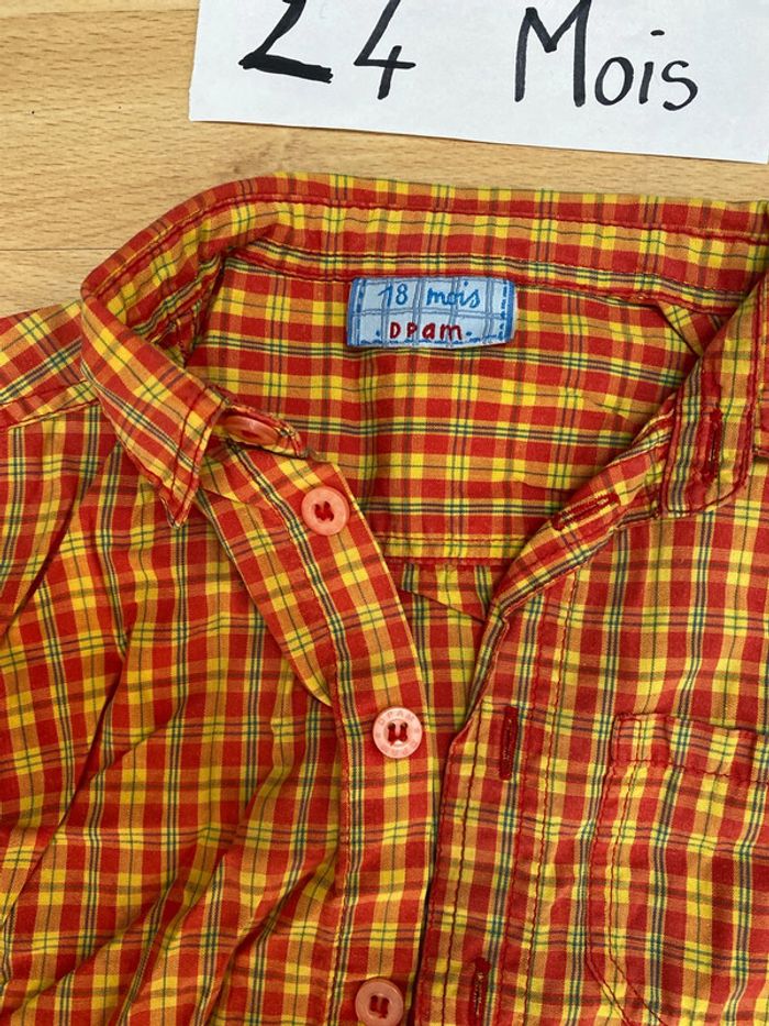 Chemise manches courtes 24 mois Du pareil au même - photo numéro 2